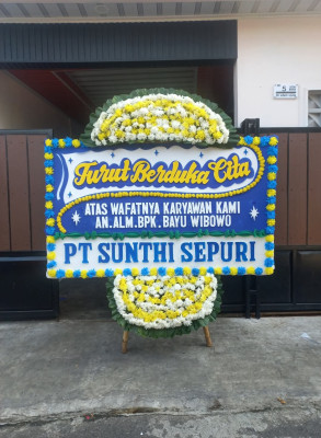 Papan Bunga Duka di Baruga